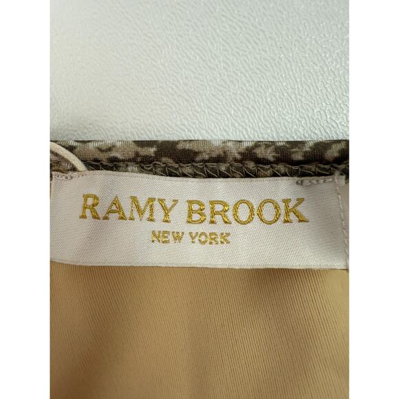 Ramy Brook One Piece Printed Cassia One Shoulder Sequin Swimsuit Size XS - Picture 5 of 9